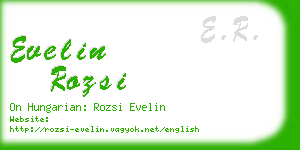 evelin rozsi business card